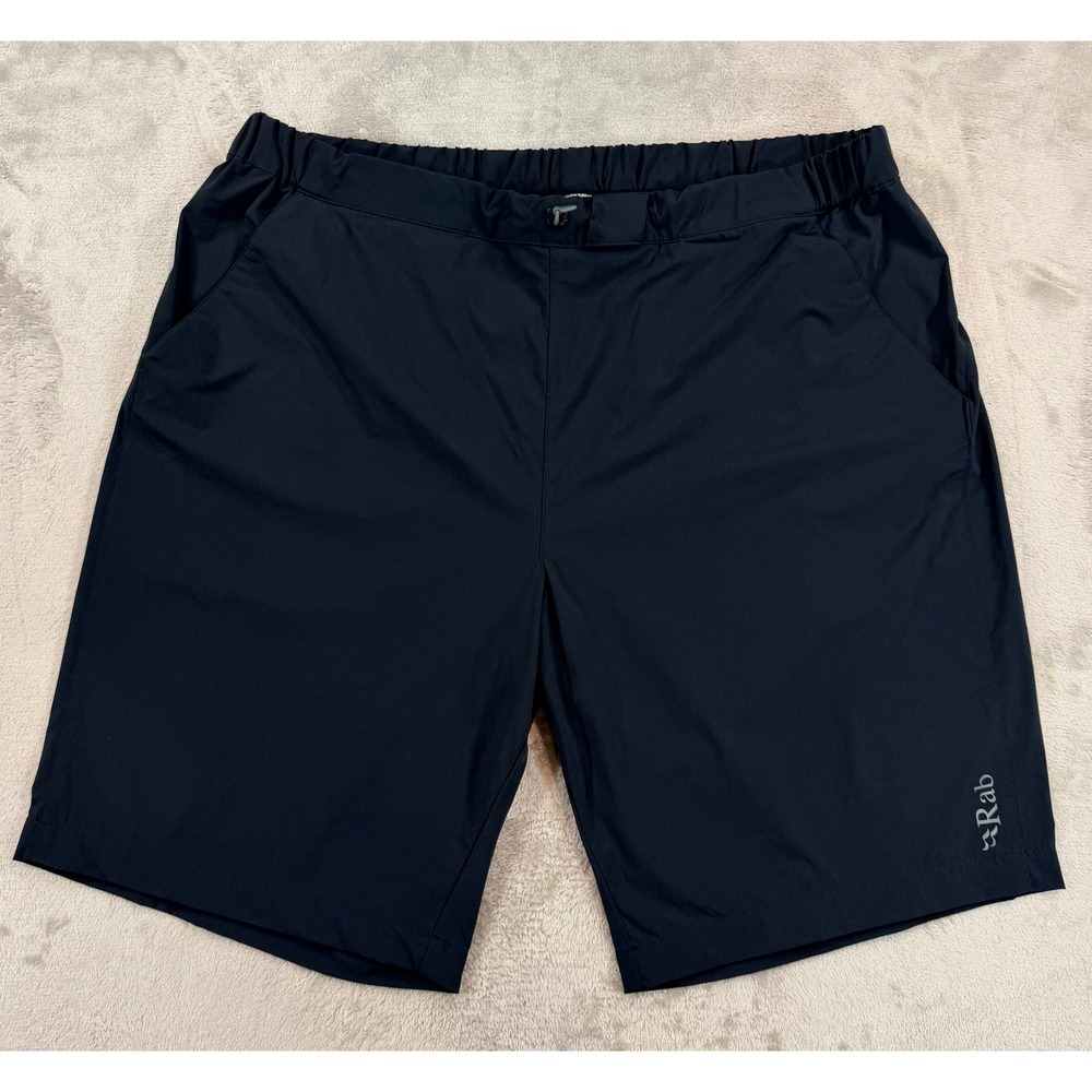 Rab Mens Momentum 9" Inseam Hiking Outdoor Lightweight Shorts Black XL